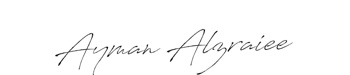 Create a beautiful signature design for name Ayman Alzraiee. With this signature (Antro_Vectra) fonts, you can make a handwritten signature for free. Ayman Alzraiee signature style 6 images and pictures png