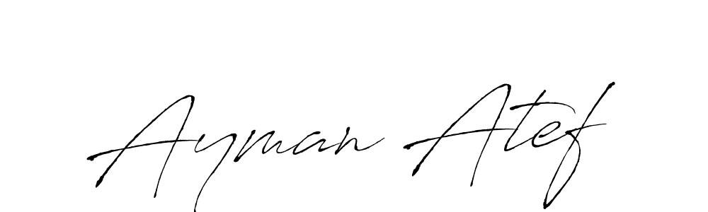 Use a signature maker to create a handwritten signature online. With this signature software, you can design (Antro_Vectra) your own signature for name Ayman Atef. Ayman Atef signature style 6 images and pictures png