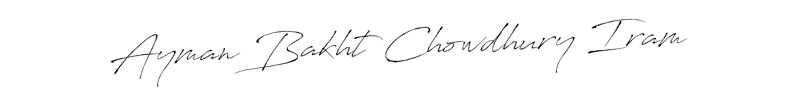 Use a signature maker to create a handwritten signature online. With this signature software, you can design (Antro_Vectra) your own signature for name Ayman Bakht Chowdhury Iram. Ayman Bakht Chowdhury Iram signature style 6 images and pictures png