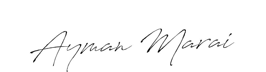 Also we have Ayman Marai name is the best signature style. Create professional handwritten signature collection using Antro_Vectra autograph style. Ayman Marai signature style 6 images and pictures png