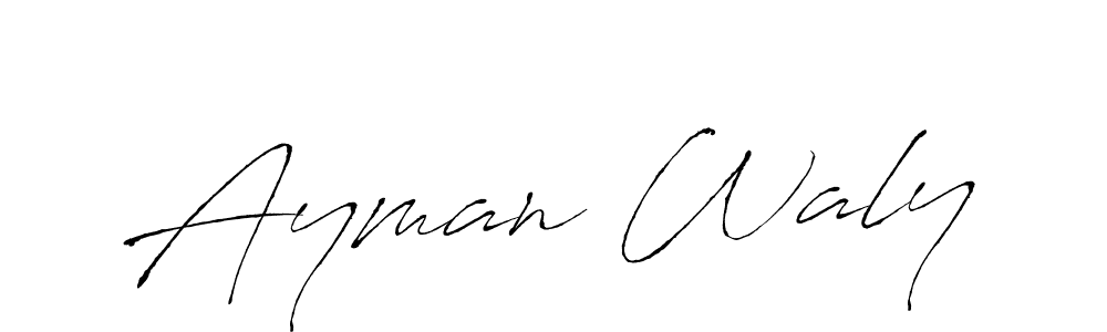 Antro_Vectra is a professional signature style that is perfect for those who want to add a touch of class to their signature. It is also a great choice for those who want to make their signature more unique. Get Ayman Waly name to fancy signature for free. Ayman Waly signature style 6 images and pictures png