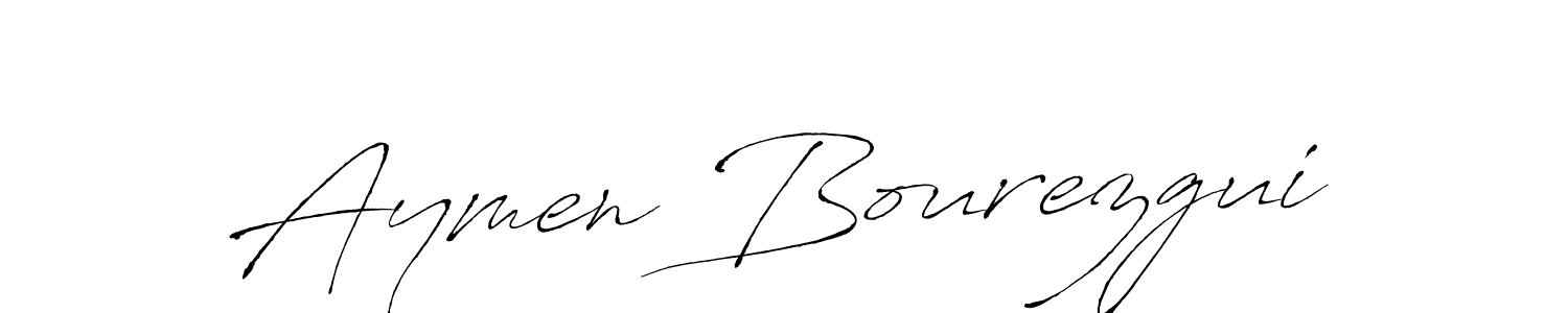 Create a beautiful signature design for name Aymen Bourezgui. With this signature (Antro_Vectra) fonts, you can make a handwritten signature for free. Aymen Bourezgui signature style 6 images and pictures png