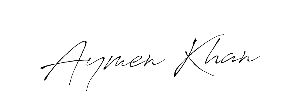 Aymen Khan stylish signature style. Best Handwritten Sign (Antro_Vectra) for my name. Handwritten Signature Collection Ideas for my name Aymen Khan. Aymen Khan signature style 6 images and pictures png