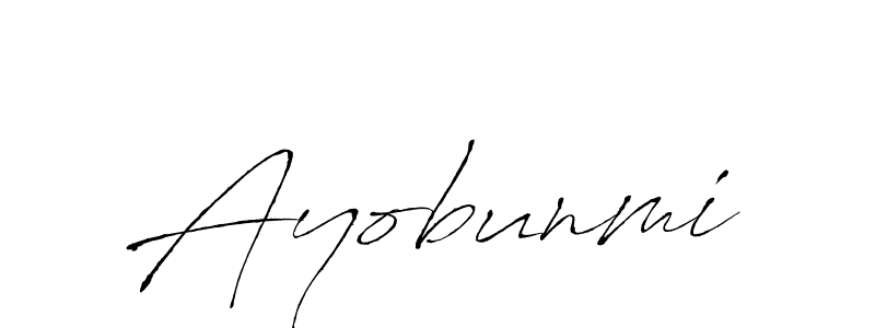 Make a beautiful signature design for name Ayobunmi. With this signature (Antro_Vectra) style, you can create a handwritten signature for free. Ayobunmi signature style 6 images and pictures png