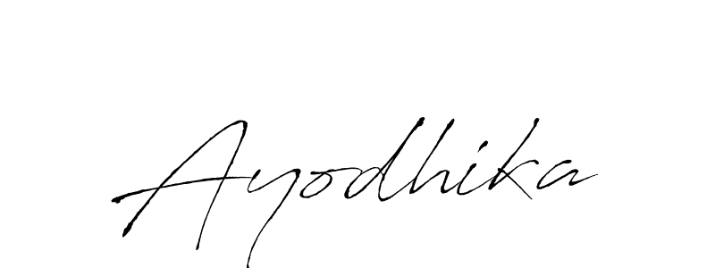 Design your own signature with our free online signature maker. With this signature software, you can create a handwritten (Antro_Vectra) signature for name Ayodhika. Ayodhika signature style 6 images and pictures png