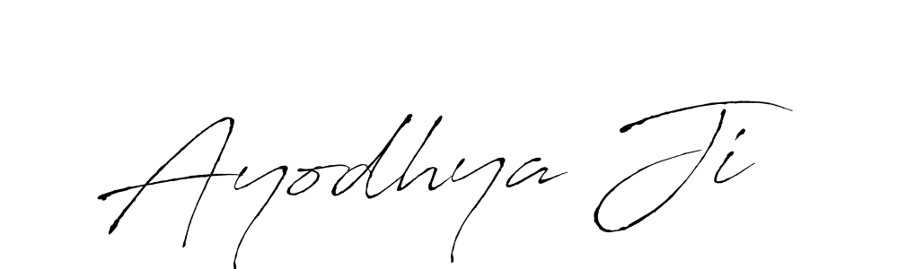 Design your own signature with our free online signature maker. With this signature software, you can create a handwritten (Antro_Vectra) signature for name Ayodhya Ji. Ayodhya Ji signature style 6 images and pictures png