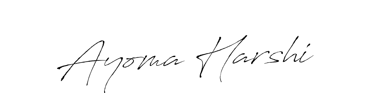 Ayoma Harshi stylish signature style. Best Handwritten Sign (Antro_Vectra) for my name. Handwritten Signature Collection Ideas for my name Ayoma Harshi. Ayoma Harshi signature style 6 images and pictures png