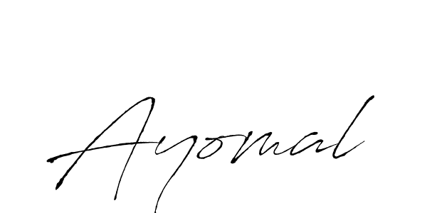 Ayomal stylish signature style. Best Handwritten Sign (Antro_Vectra) for my name. Handwritten Signature Collection Ideas for my name Ayomal. Ayomal signature style 6 images and pictures png