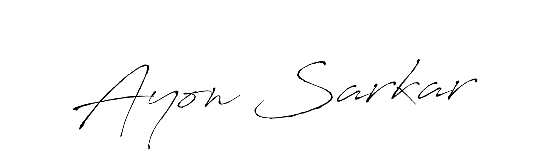 Antro_Vectra is a professional signature style that is perfect for those who want to add a touch of class to their signature. It is also a great choice for those who want to make their signature more unique. Get Ayon Sarkar name to fancy signature for free. Ayon Sarkar signature style 6 images and pictures png