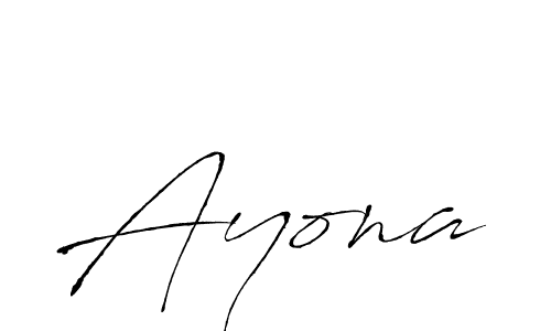 Create a beautiful signature design for name Ayona. With this signature (Antro_Vectra) fonts, you can make a handwritten signature for free. Ayona signature style 6 images and pictures png