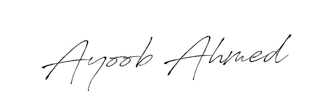 Also we have Ayoob Ahmed name is the best signature style. Create professional handwritten signature collection using Antro_Vectra autograph style. Ayoob Ahmed signature style 6 images and pictures png