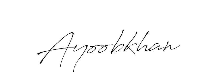 Antro_Vectra is a professional signature style that is perfect for those who want to add a touch of class to their signature. It is also a great choice for those who want to make their signature more unique. Get Ayoobkhan name to fancy signature for free. Ayoobkhan signature style 6 images and pictures png