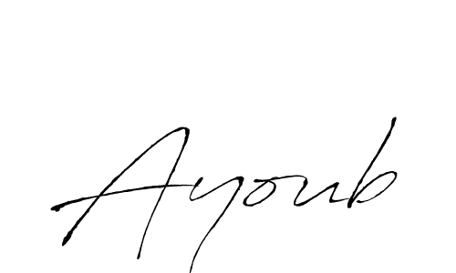 How to make Ayoub name signature. Use Antro_Vectra style for creating short signs online. This is the latest handwritten sign. Ayoub signature style 6 images and pictures png