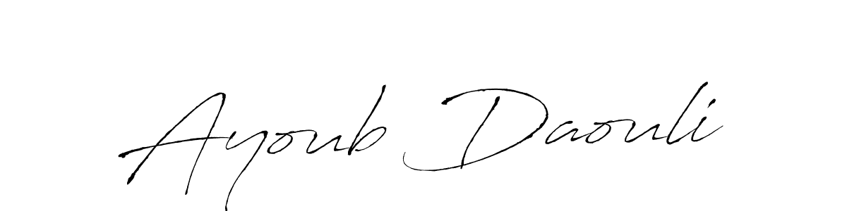 Make a beautiful signature design for name Ayoub Daouli. Use this online signature maker to create a handwritten signature for free. Ayoub Daouli signature style 6 images and pictures png
