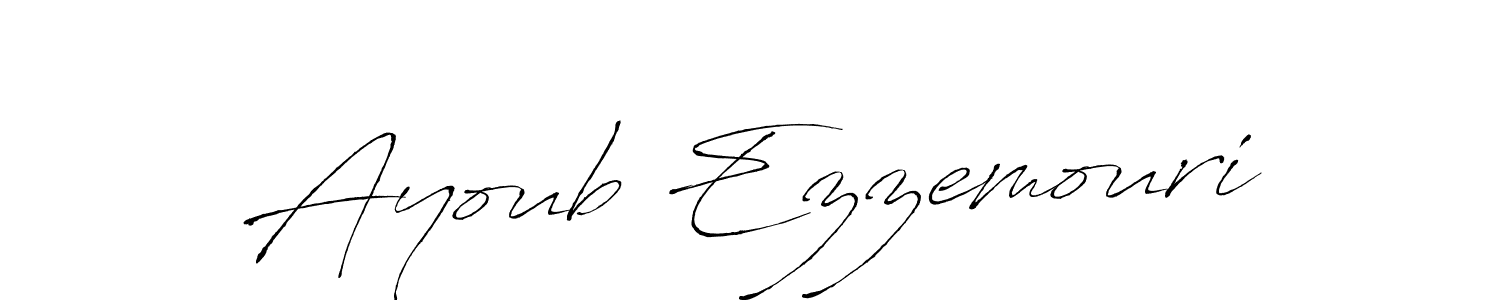 Ayoub Ezzemouri stylish signature style. Best Handwritten Sign (Antro_Vectra) for my name. Handwritten Signature Collection Ideas for my name Ayoub Ezzemouri. Ayoub Ezzemouri signature style 6 images and pictures png