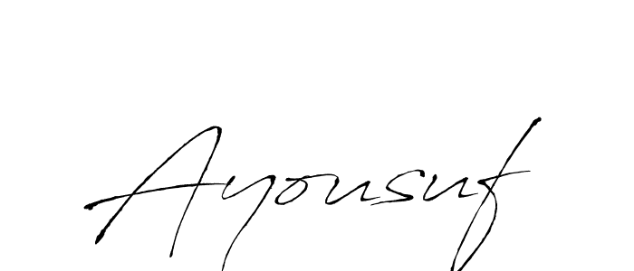 Use a signature maker to create a handwritten signature online. With this signature software, you can design (Antro_Vectra) your own signature for name Ayousuf. Ayousuf signature style 6 images and pictures png