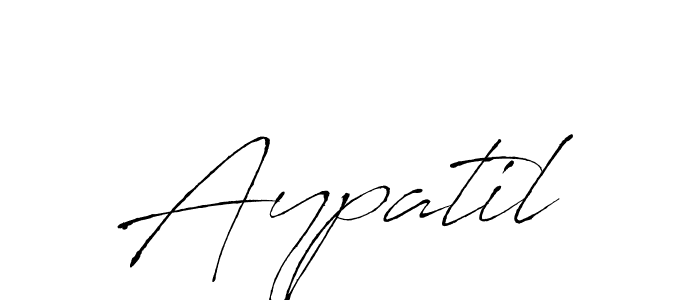 The best way (Antro_Vectra) to make a short signature is to pick only two or three words in your name. The name Aypatil include a total of six letters. For converting this name. Aypatil signature style 6 images and pictures png