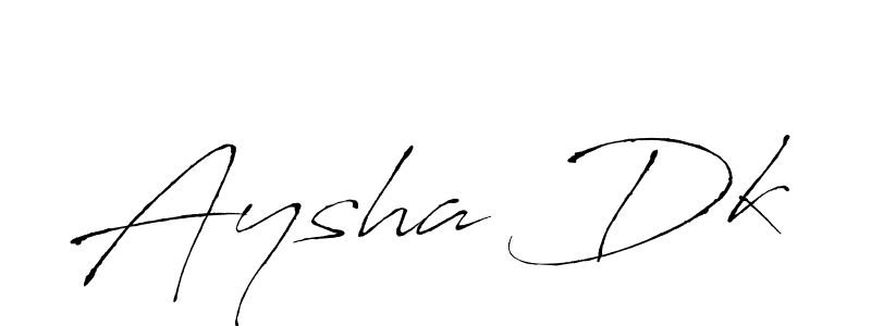 Use a signature maker to create a handwritten signature online. With this signature software, you can design (Antro_Vectra) your own signature for name Aysha Dk. Aysha Dk signature style 6 images and pictures png