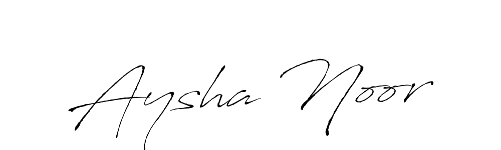 How to make Aysha Noor name signature. Use Antro_Vectra style for creating short signs online. This is the latest handwritten sign. Aysha Noor signature style 6 images and pictures png