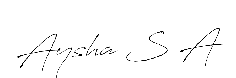 Similarly Antro_Vectra is the best handwritten signature design. Signature creator online .You can use it as an online autograph creator for name Aysha S A. Aysha S A signature style 6 images and pictures png