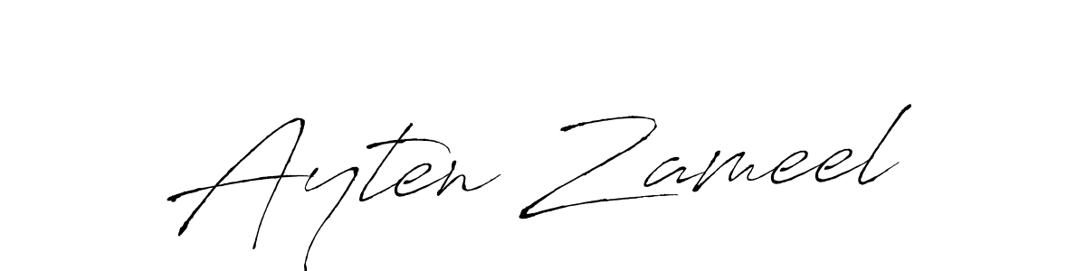 Design your own signature with our free online signature maker. With this signature software, you can create a handwritten (Antro_Vectra) signature for name Ayten Zameel. Ayten Zameel signature style 6 images and pictures png