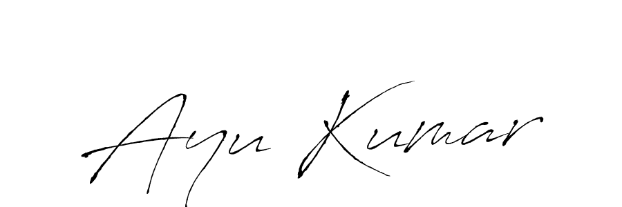 Antro_Vectra is a professional signature style that is perfect for those who want to add a touch of class to their signature. It is also a great choice for those who want to make their signature more unique. Get Ayu Kumar name to fancy signature for free. Ayu Kumar signature style 6 images and pictures png