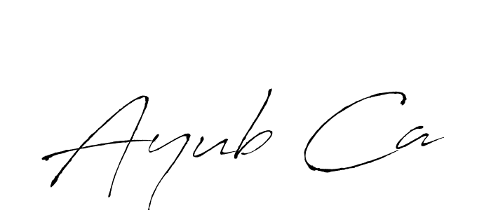 The best way (Antro_Vectra) to make a short signature is to pick only two or three words in your name. The name Ayub Ca include a total of six letters. For converting this name. Ayub Ca signature style 6 images and pictures png