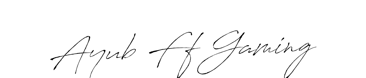 Ayub Ff Gaming stylish signature style. Best Handwritten Sign (Antro_Vectra) for my name. Handwritten Signature Collection Ideas for my name Ayub Ff Gaming. Ayub Ff Gaming signature style 6 images and pictures png