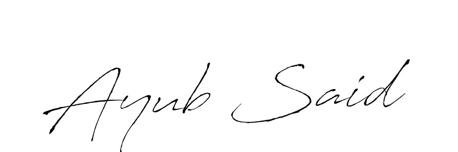 Make a beautiful signature design for name Ayub Said. Use this online signature maker to create a handwritten signature for free. Ayub Said signature style 6 images and pictures png