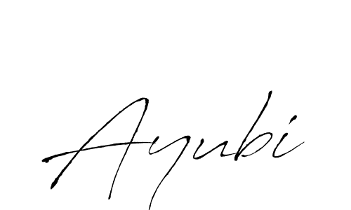 Make a beautiful signature design for name Ayubi. With this signature (Antro_Vectra) style, you can create a handwritten signature for free. Ayubi signature style 6 images and pictures png