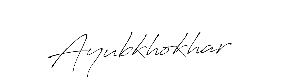 Make a beautiful signature design for name Ayubkhokhar. Use this online signature maker to create a handwritten signature for free. Ayubkhokhar signature style 6 images and pictures png