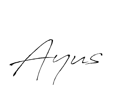 Create a beautiful signature design for name Ayus. With this signature (Antro_Vectra) fonts, you can make a handwritten signature for free. Ayus signature style 6 images and pictures png