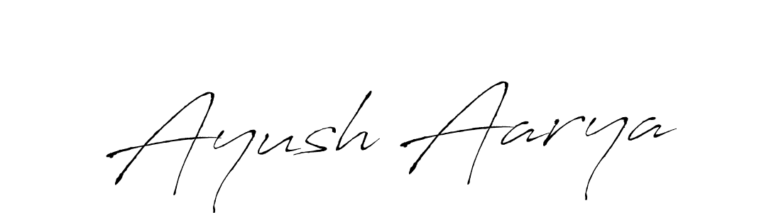 Also we have Ayush Aarya name is the best signature style. Create professional handwritten signature collection using Antro_Vectra autograph style. Ayush Aarya signature style 6 images and pictures png