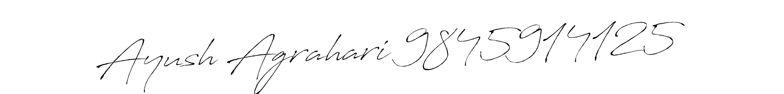 Once you've used our free online signature maker to create your best signature Antro_Vectra style, it's time to enjoy all of the benefits that Ayush Agrahari 9845914125 name signing documents. Ayush Agrahari 9845914125 signature style 6 images and pictures png
