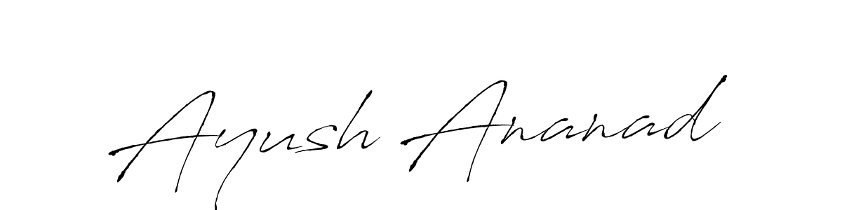 The best way (Antro_Vectra) to make a short signature is to pick only two or three words in your name. The name Ayush Ananad include a total of six letters. For converting this name. Ayush Ananad signature style 6 images and pictures png