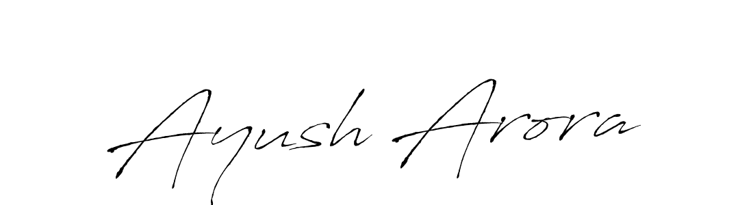 Also we have Ayush Arora name is the best signature style. Create professional handwritten signature collection using Antro_Vectra autograph style. Ayush Arora signature style 6 images and pictures png