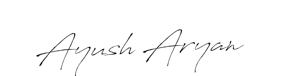 The best way (Antro_Vectra) to make a short signature is to pick only two or three words in your name. The name Ayush Aryan include a total of six letters. For converting this name. Ayush Aryan signature style 6 images and pictures png