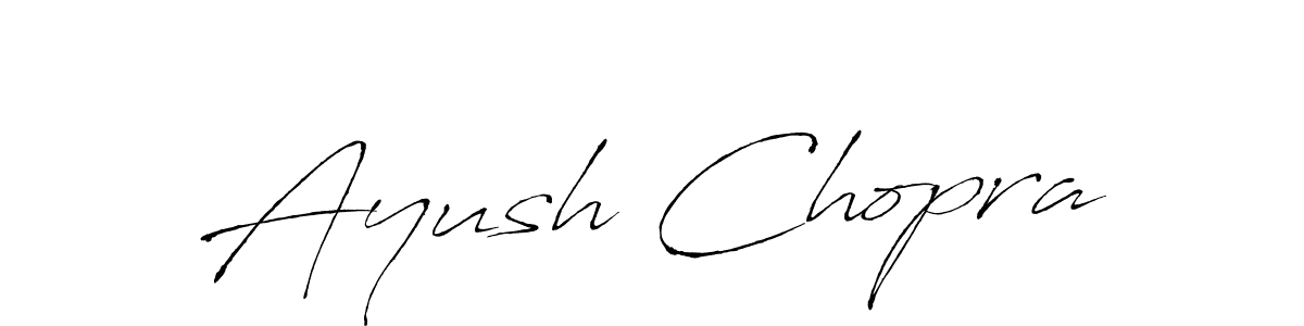 You should practise on your own different ways (Antro_Vectra) to write your name (Ayush Chopra) in signature. don't let someone else do it for you. Ayush Chopra signature style 6 images and pictures png