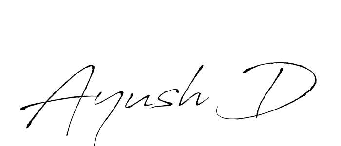 The best way (Antro_Vectra) to make a short signature is to pick only two or three words in your name. The name Ayush D include a total of six letters. For converting this name. Ayush D signature style 6 images and pictures png