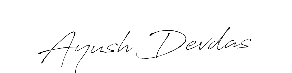 Use a signature maker to create a handwritten signature online. With this signature software, you can design (Antro_Vectra) your own signature for name Ayush Devdas. Ayush Devdas signature style 6 images and pictures png