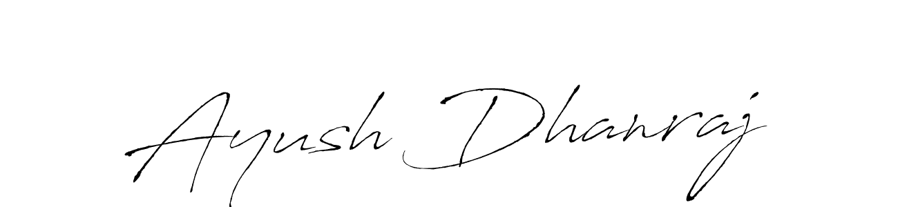 Also we have Ayush Dhanraj name is the best signature style. Create professional handwritten signature collection using Antro_Vectra autograph style. Ayush Dhanraj signature style 6 images and pictures png