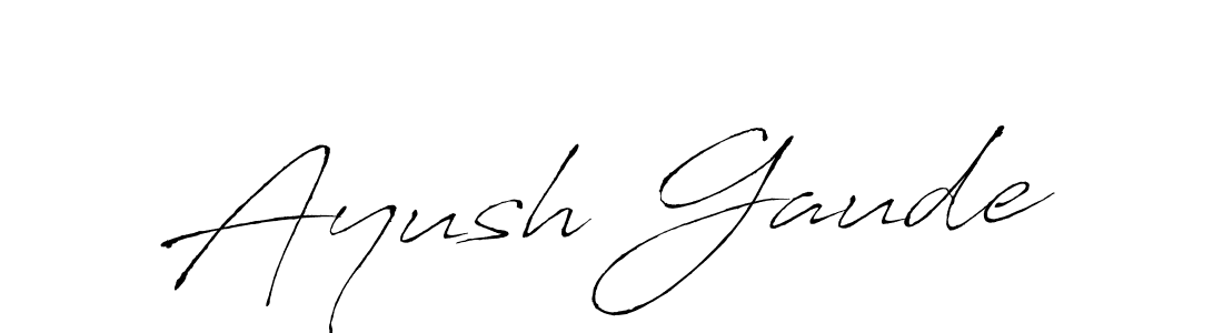 It looks lik you need a new signature style for name Ayush Gaude. Design unique handwritten (Antro_Vectra) signature with our free signature maker in just a few clicks. Ayush Gaude signature style 6 images and pictures png