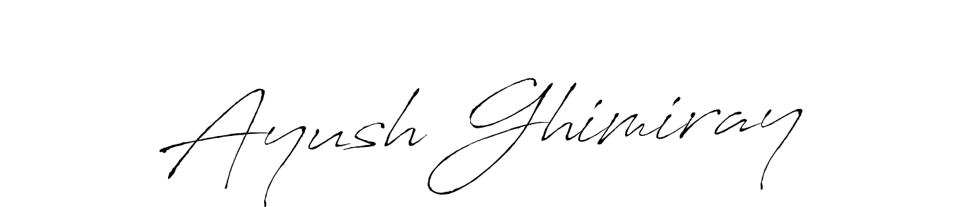 It looks lik you need a new signature style for name Ayush Ghimiray. Design unique handwritten (Antro_Vectra) signature with our free signature maker in just a few clicks. Ayush Ghimiray signature style 6 images and pictures png