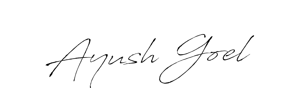 It looks lik you need a new signature style for name Ayush Goel. Design unique handwritten (Antro_Vectra) signature with our free signature maker in just a few clicks. Ayush Goel signature style 6 images and pictures png