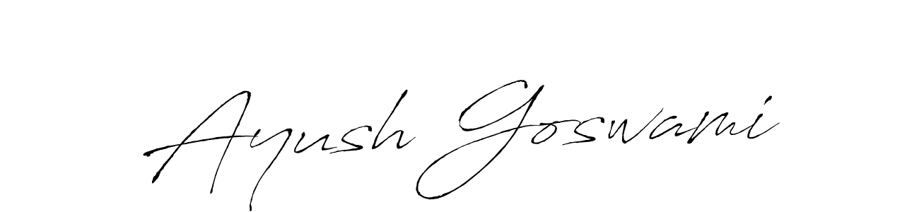 Use a signature maker to create a handwritten signature online. With this signature software, you can design (Antro_Vectra) your own signature for name Ayush Goswami. Ayush Goswami signature style 6 images and pictures png