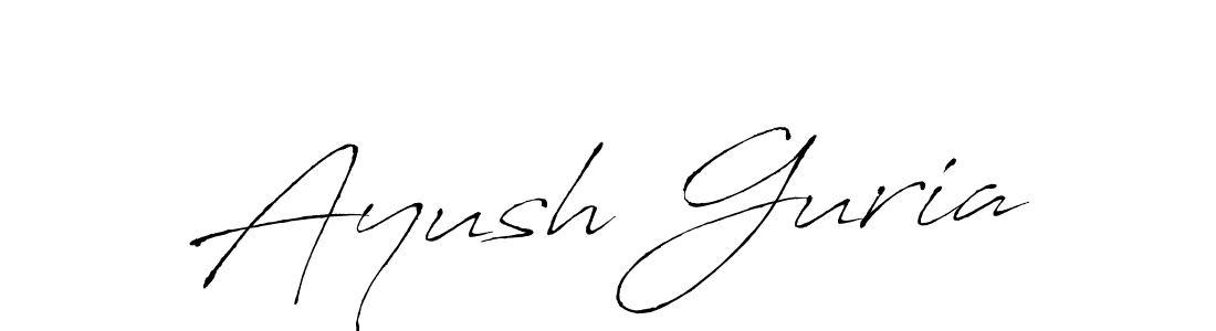 Design your own signature with our free online signature maker. With this signature software, you can create a handwritten (Antro_Vectra) signature for name Ayush Guria. Ayush Guria signature style 6 images and pictures png