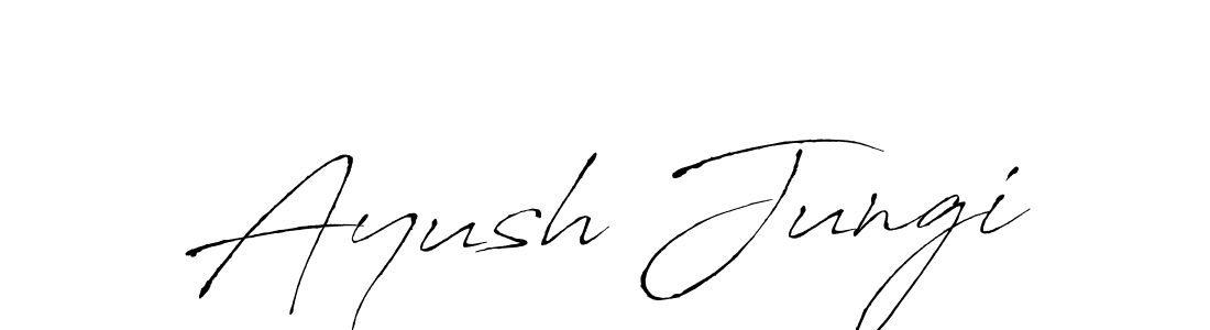 Also You can easily find your signature by using the search form. We will create Ayush Jungi name handwritten signature images for you free of cost using Antro_Vectra sign style. Ayush Jungi signature style 6 images and pictures png