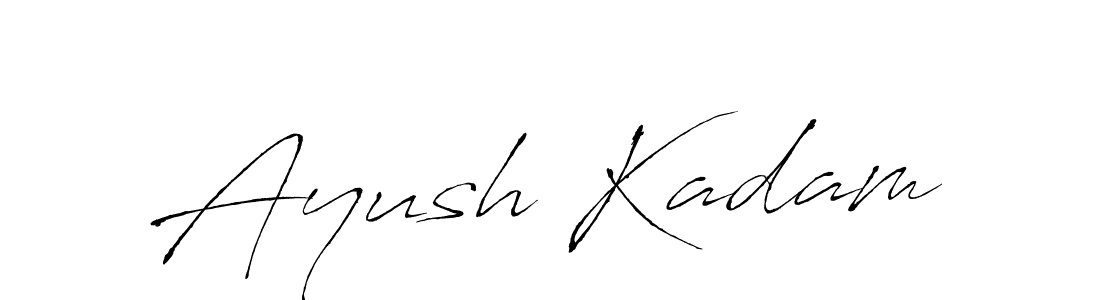 Antro_Vectra is a professional signature style that is perfect for those who want to add a touch of class to their signature. It is also a great choice for those who want to make their signature more unique. Get Ayush Kadam name to fancy signature for free. Ayush Kadam signature style 6 images and pictures png