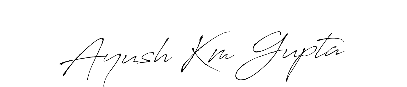 if you are searching for the best signature style for your name Ayush Km Gupta. so please give up your signature search. here we have designed multiple signature styles  using Antro_Vectra. Ayush Km Gupta signature style 6 images and pictures png