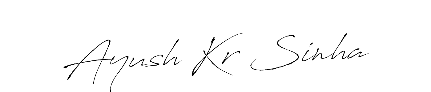 Make a beautiful signature design for name Ayush Kr Sinha. Use this online signature maker to create a handwritten signature for free. Ayush Kr Sinha signature style 6 images and pictures png